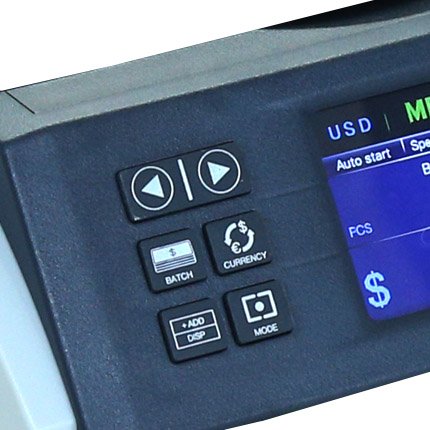 CT 7200V Cash Counting Machine - Value Series Dash Board