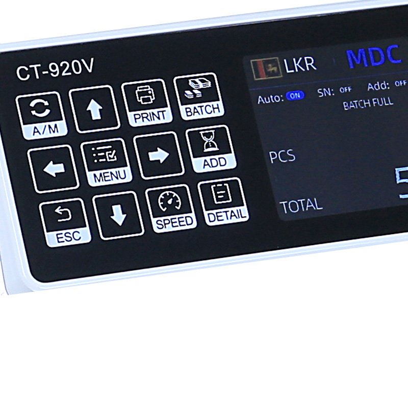 BRIO CT 920V Cash Counting Machine Dash Board BRIO CT 920V Cash Counting Machine Dash Board